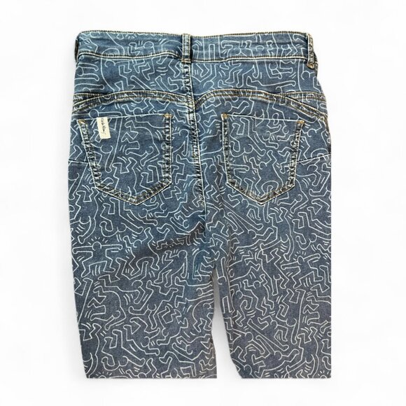Calzedonia x Keith Haring Limited Edition Skinny Jeans Medium Size - Picture 4 of 6